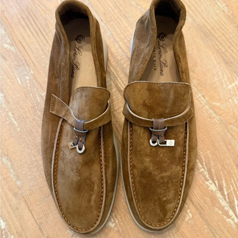 Authentic New Loro Piana Summer Charms Walk Loafer Suede - Picture 3 of 10